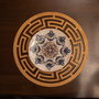 Hermia Labyrinth - Honey Juego de Salvamanteles de Madera (4 piezas)